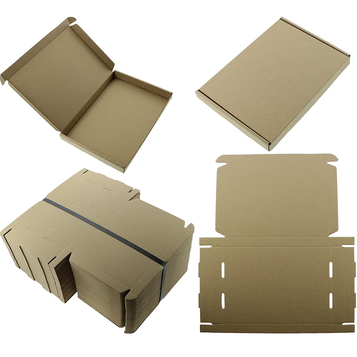 Crystal Mailing Brown 100- C6 A6 Box 115X160x22mm Rm Large Letter Postal Cardboard Pip