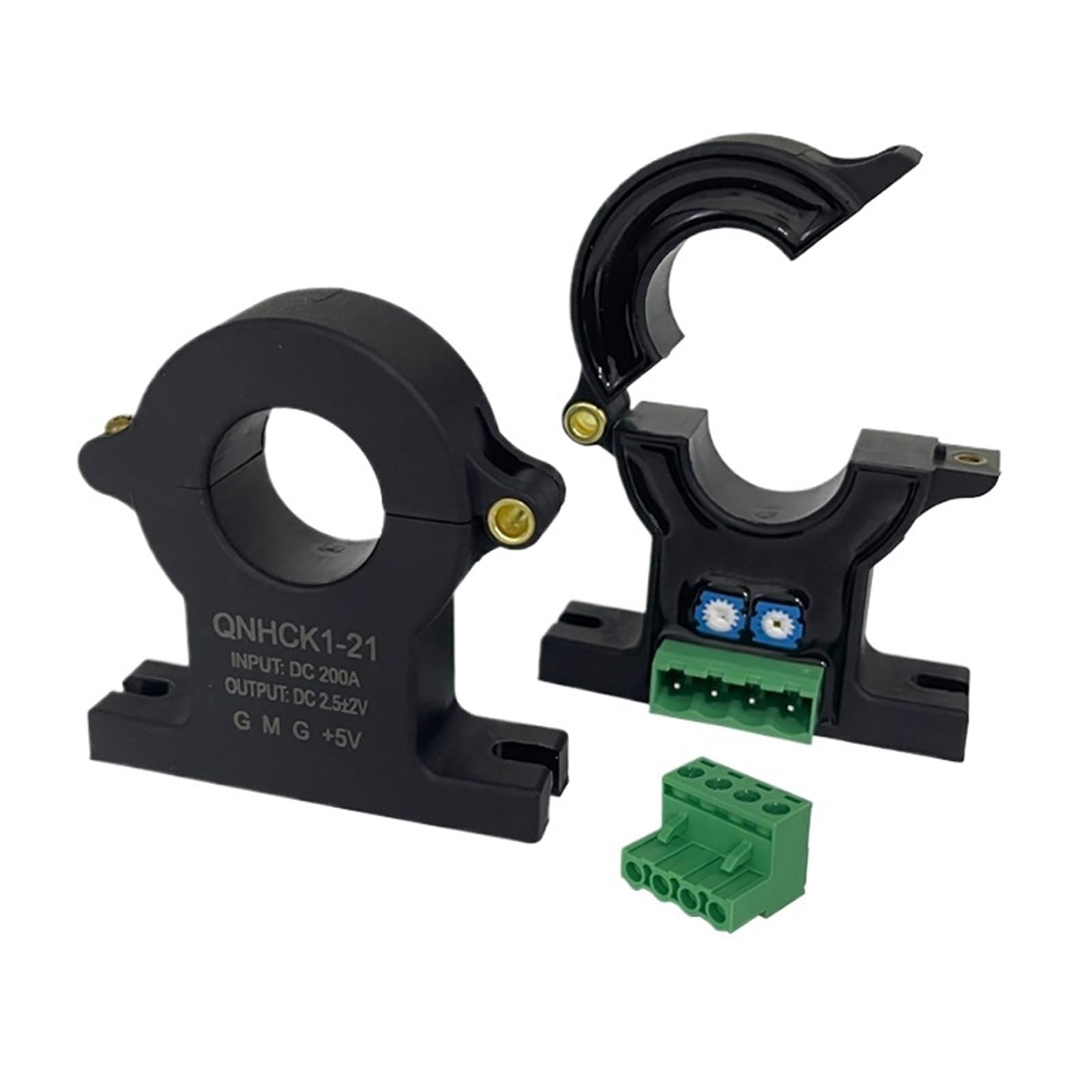 Transductor de corriente Hall QNHCK1-21 sensor efecto Hall núcleo dividido CC 50A-400A 6