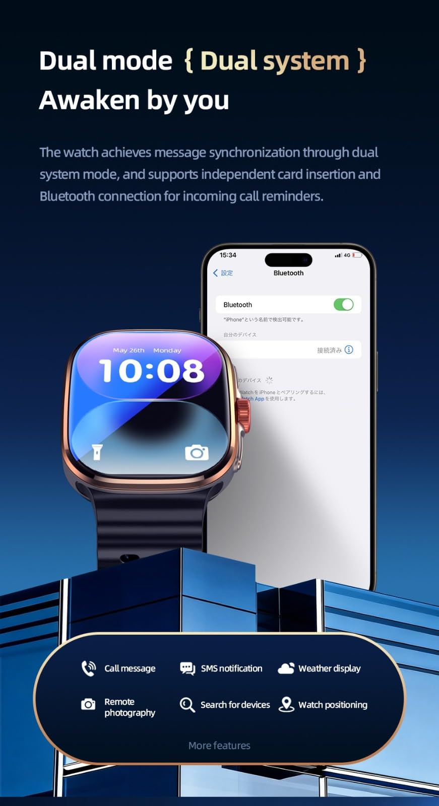 Orologio intelligente 5G con slot per scheda SIM, touch screen completo e funzione di chiamata, orologio intelligente impermeabile con rete cellulare, regalo per ragazzi e ragazze