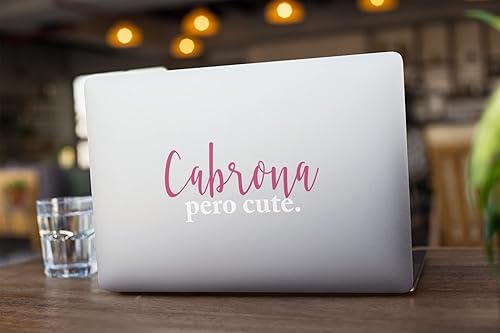 Miniatura 2 de Cabrona Pero - Bonita calcomanía de vinilo para tu camión, calcomanía para mujer, calcomanía para Troca o Carro para mujeres (4 x 1.75 pulgadas),