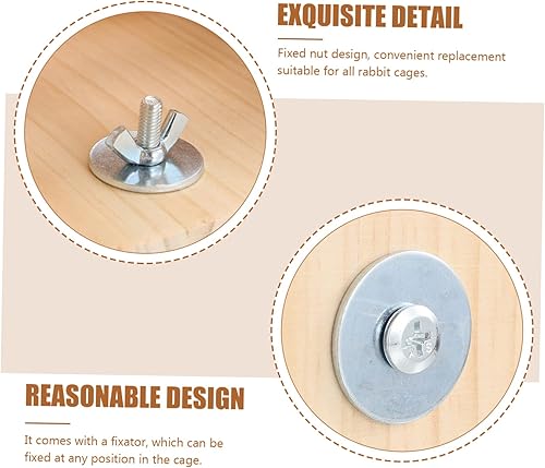 Miniatura 9 de POPETPOP 3 unidades de contenedores dispensadores de alimentos de heno con marco de hierba, para alimentos, soporte para heno de chinchilla, estante