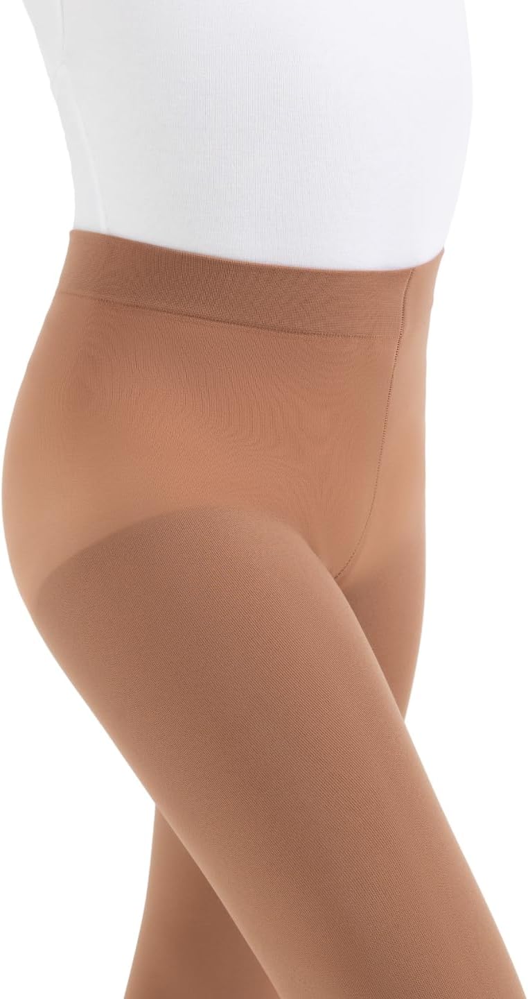 Capezio Little Girls' Ultra Soft Self Knit Waistband Footed Tight - Image 4