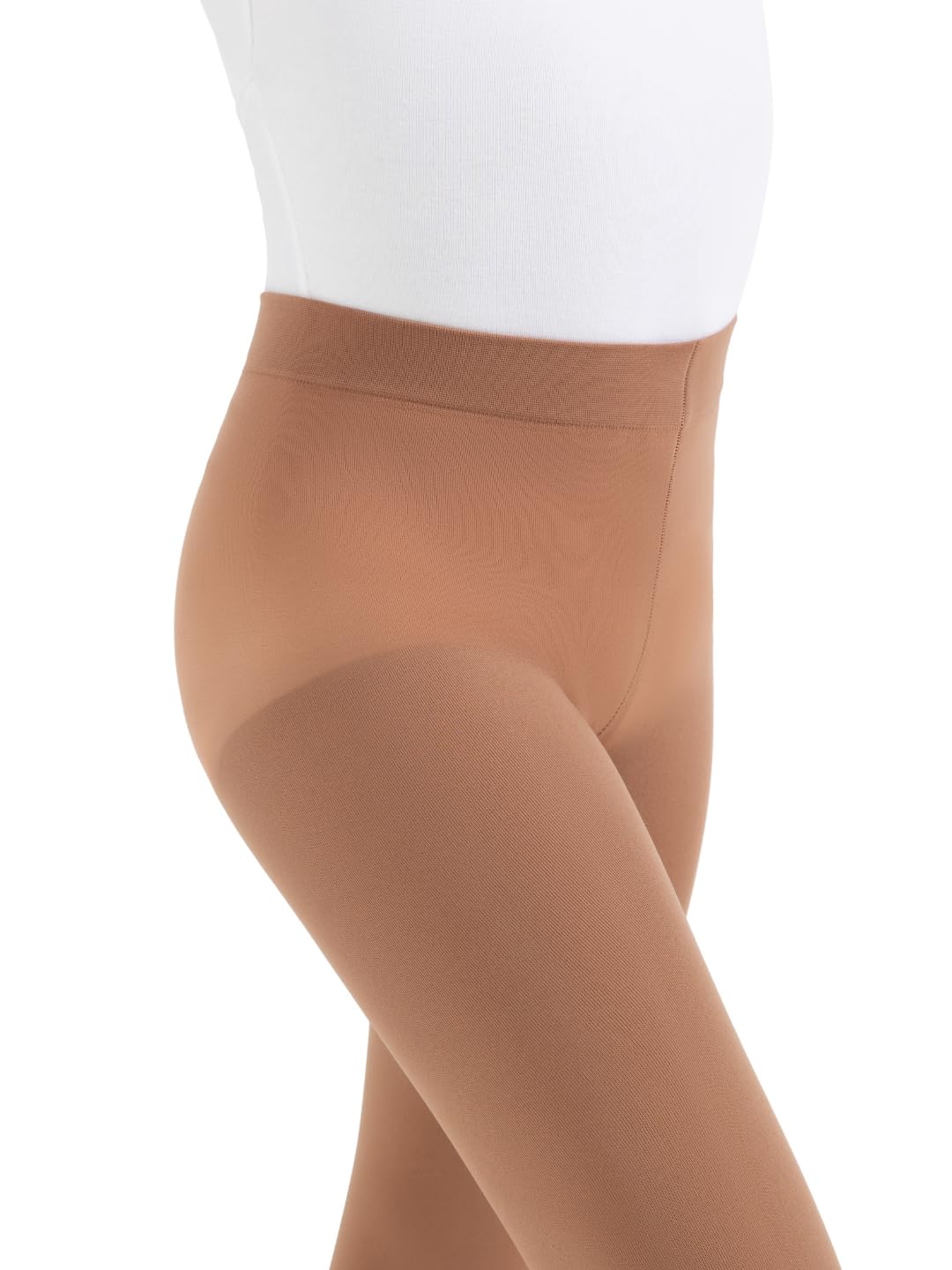 Capezio Little Girls' Ultra Soft Self Knit Waistband Footed Tight