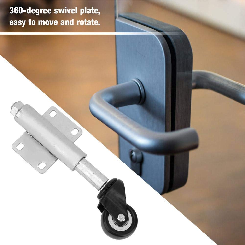 2 inches PU Gate Wheel,Universal Spring Door Caster, 110lbs Load Capacity