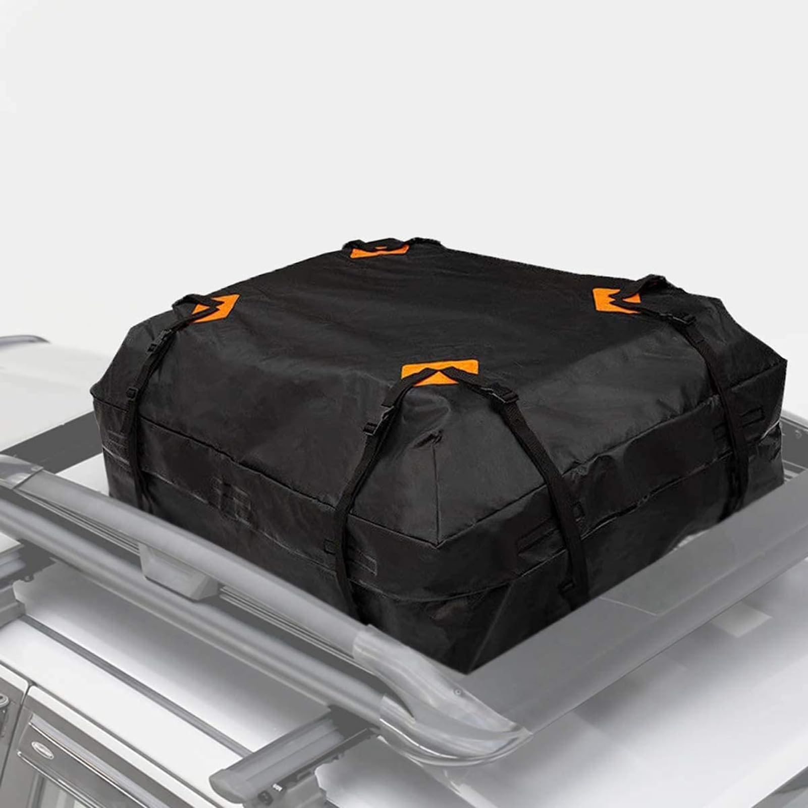 Sac de toit pour voiture, porte-bagages de toit 15 mètres cubes, sac de toit étanche pour bagages de rangement supérieur pour toute voiture avec ou sans barre transversale de toit (A)