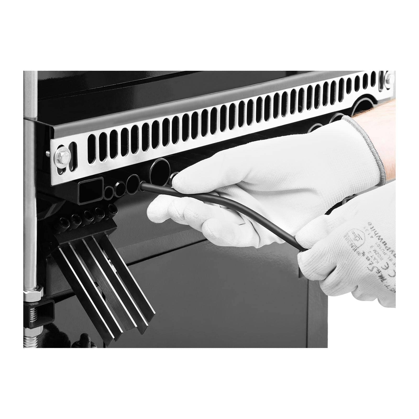 MSW Máquina Pelacables Peladora De Cables Eléctrica MSW-WIRESTRIPPER-003-2200 (Velocidad De Corte: 23 m/min, 2.200 Watt, 21 Entradas)