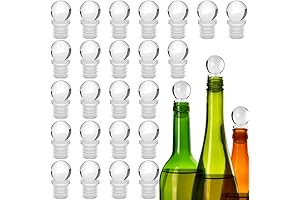 Wine Bottle Stoppers - 24 Pack Unbreakable Glass Wine Saver Stoppers Perfect...