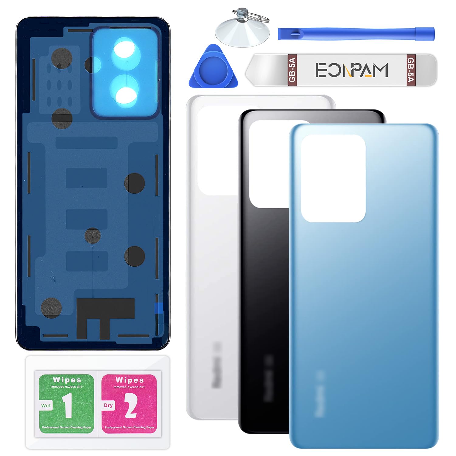 Akkudeckel für Xiaomi Redmi Note 12 Pro+ Plus Blau