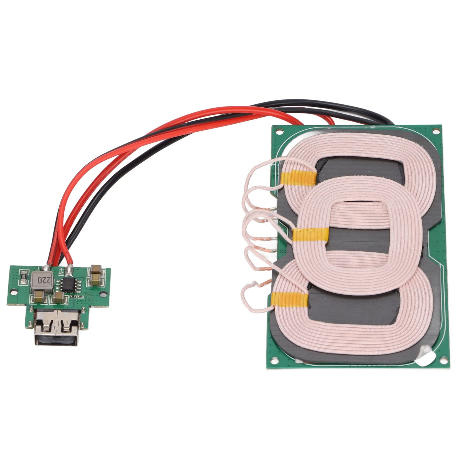 QI Wireless Charger Module, 15W High Performance QI Wireless Charging Coil High Efficiency 3 Coils for QI Wireless Device