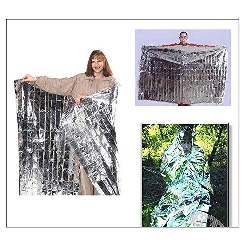Cobertor de emergência, Andoer Cortina de isolamento de resgate de sobrevivência de manta de emergên