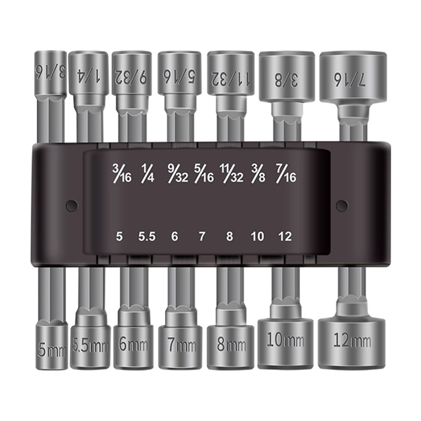 Limtula Professional 14 Piece Long Reaching Impacts Sockets Set With Strong Magnet For Tight Space And Auto Maintenance Extended Impacts Socket Set