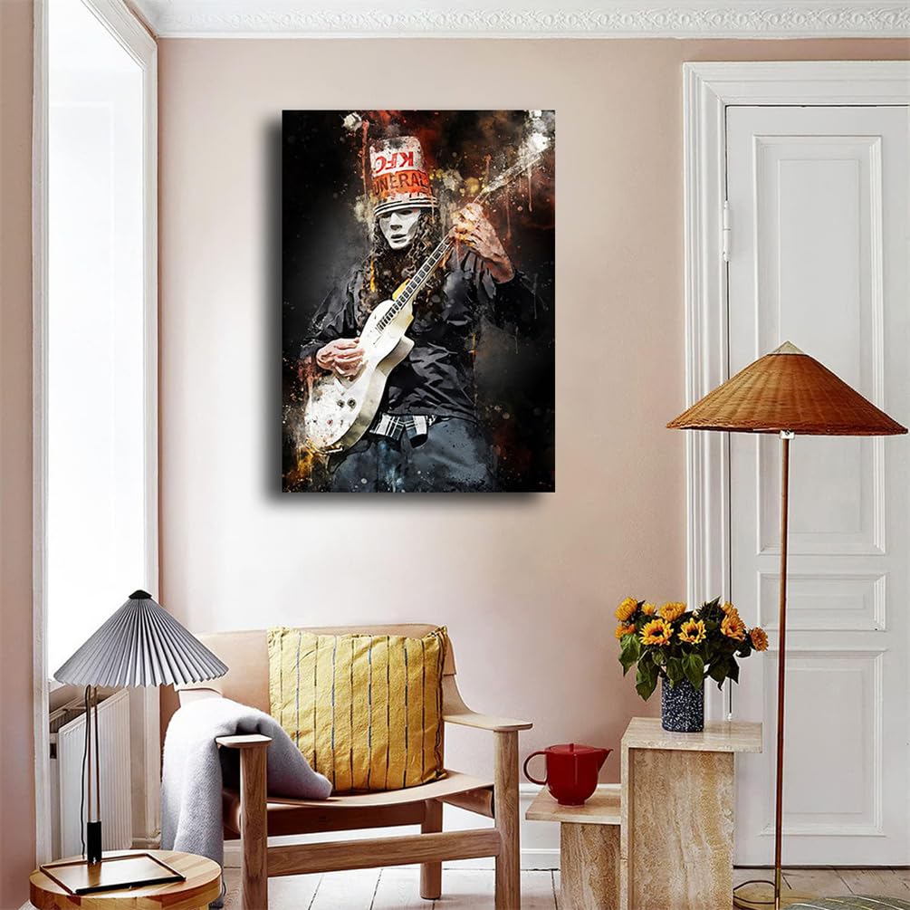 Buckethead Guitarist Canvas Wall Art Poster Decor for Living Room