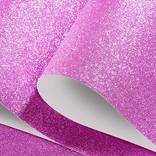 FunStick Papier Pailleté Brillant Papier Peint Adhésif Violet pour Meuble Mur Armoire Placard Papiers Autocollant Meuble Pailleté Violet Papiers Adhésif...