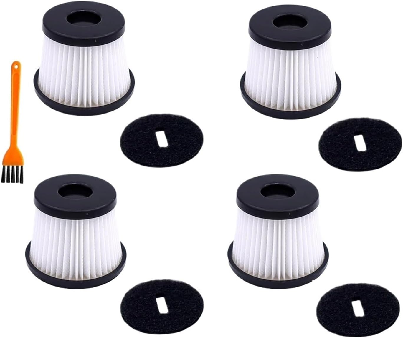 Vacuum Cleaner Filter Replacements ，Compatible For Hyundai ，H-VCH06 H-vch07 Handheld Vacuum Cleaner Filter Parts Accessories,Replacement Parts(6pcs)