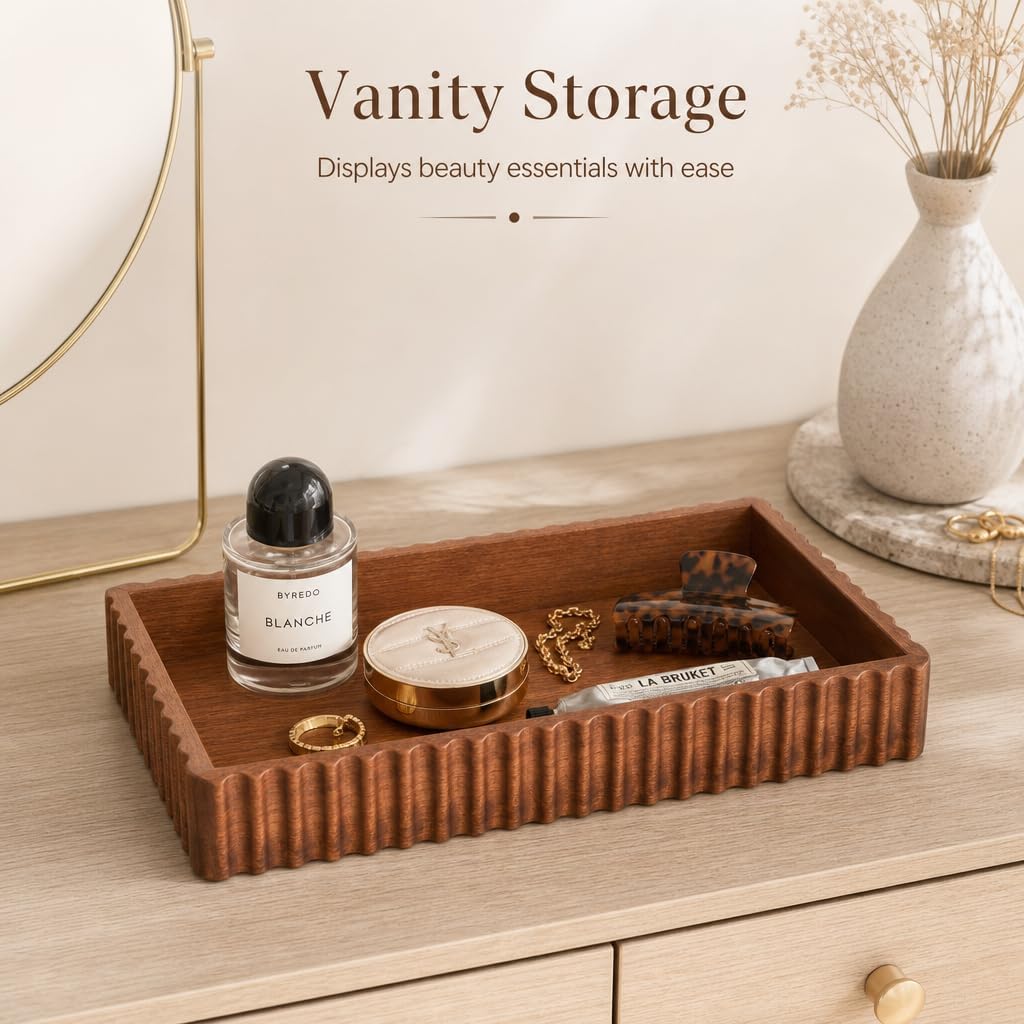 Decorative Counter Tray Bathroom Vanity Tray for Kitchen Counter image 5