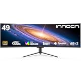 49" Curved Monitor Ultrawide Gaming 120Hz 32:9 QHD 5120 x 1440P Computer Monitor, R1800, 99% sRGB, HDR400, USB Type C, DisplayPort, HDMI, Built-in Speakers, Height/Tilt Adjustable - 49C1R