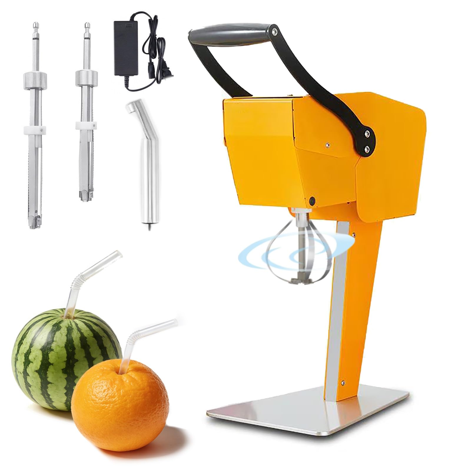 Exprimidor eléctrico de cítricos – Exprimidor automático de jugo para naranjas, limones y limas con descorazonador y cuchillas dobles, extractor de jugo de frutas frescas para cocina
