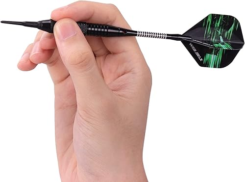 Miniatura 6 de WIN.MAX Darts Plastic Tip - Soft Tip Darts Set - 12 Pcs 18 Gram with 100 Extra Dart Tips 12 Flights Flight Protectors and Wrench for Electronic Dart
