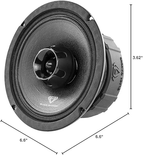 Miniatura 9 de BLACK DIAMOND Dia-XT6 - Altavoz de rango medio de 2 vías de 6.5 pulgadas con tweeter de bala incorporado 4 ohmios 450 vatios (1 altavoz)