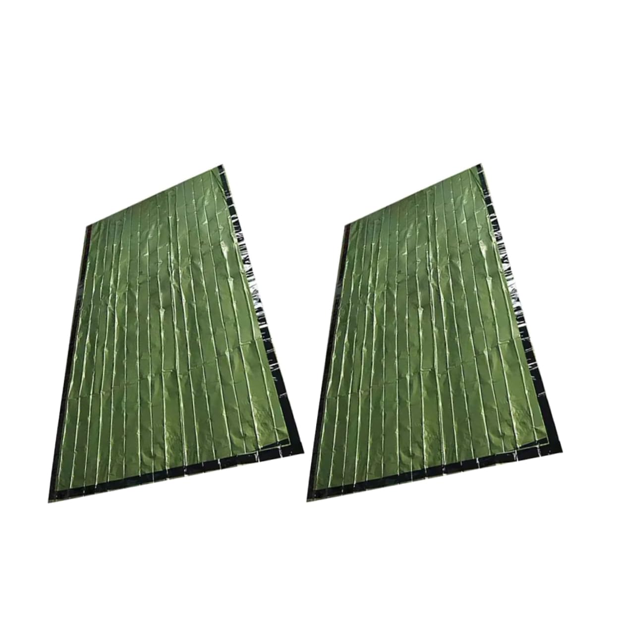 NAMOARLY 2-pc Emergency Sleeping Bag Cotton Liner Lightweight Aluminum Film Backpacking Camping for Adults