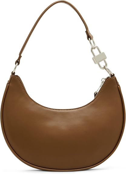 定番★【STEVE MADDEN】Lohan クレセント ショルダーバッグ Steve Madden Women's Lohan Crescent Shoulder Bag, Natural