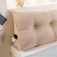Vista 8 de Almohada triangular para cabecero de cama, almohada de lectura de cuña, cojín de sofá cama, respaldo grande, almohadas de apoyo para dormitorio