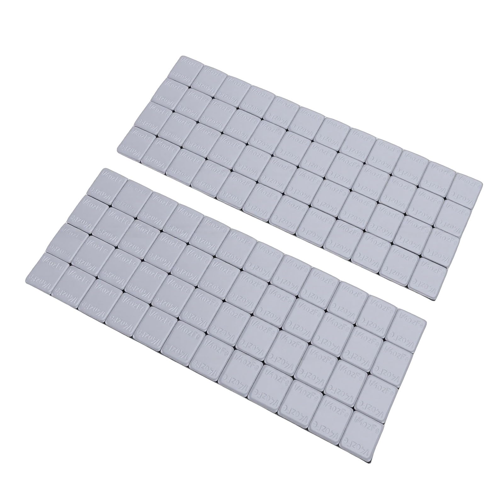 Pesas para ruedas, pesas para equilibrio de neumáticos, adhesivo fuerte, pesas para cubos grises para coche, camión, SUV, motocicleta, material de hierro, 1/4oz x 576 Uds.