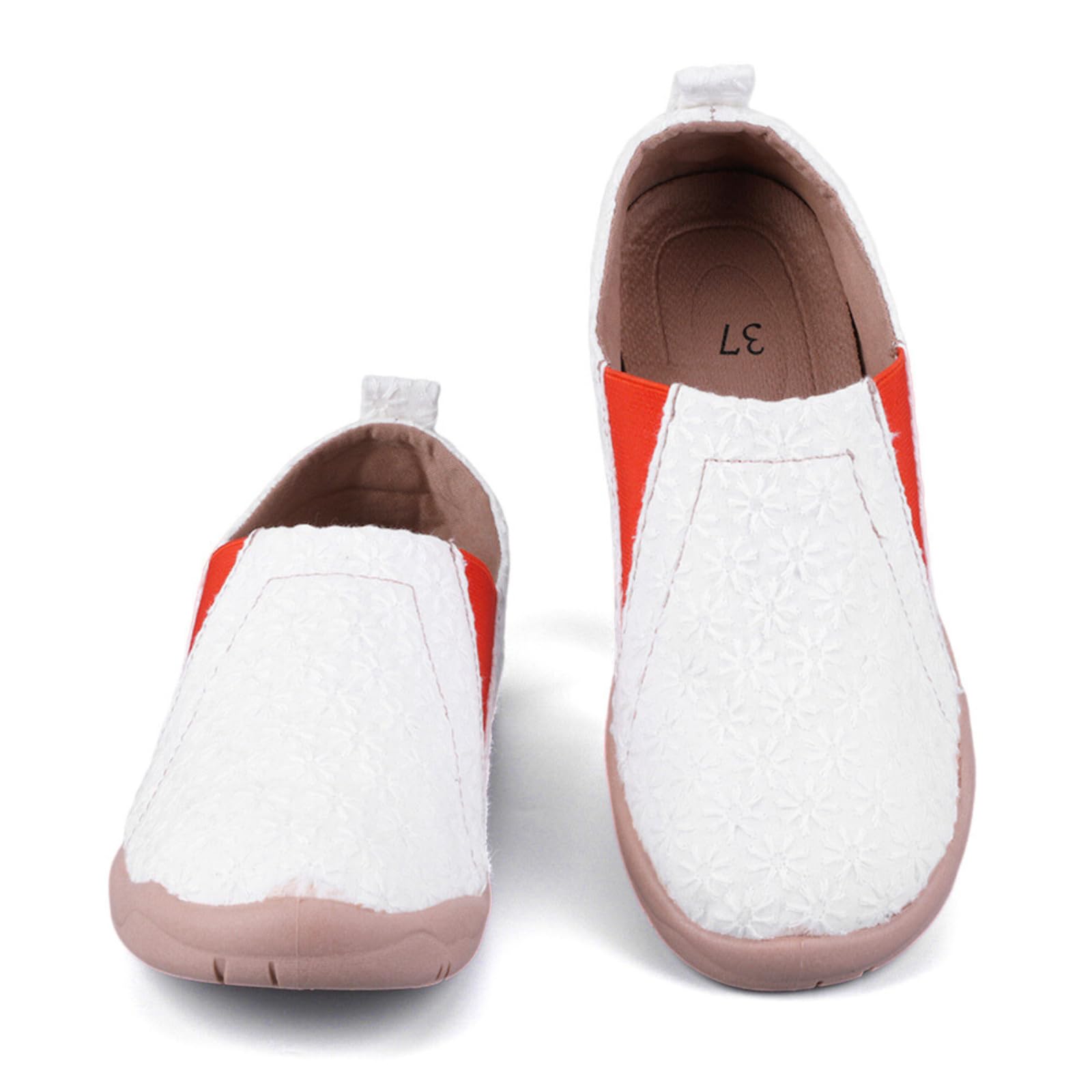 HiGropcore Women's Art Painted Casual Loafers Slip On Canvas Walking Shoes Comfortable Lightweight Ladies Travel Shoes