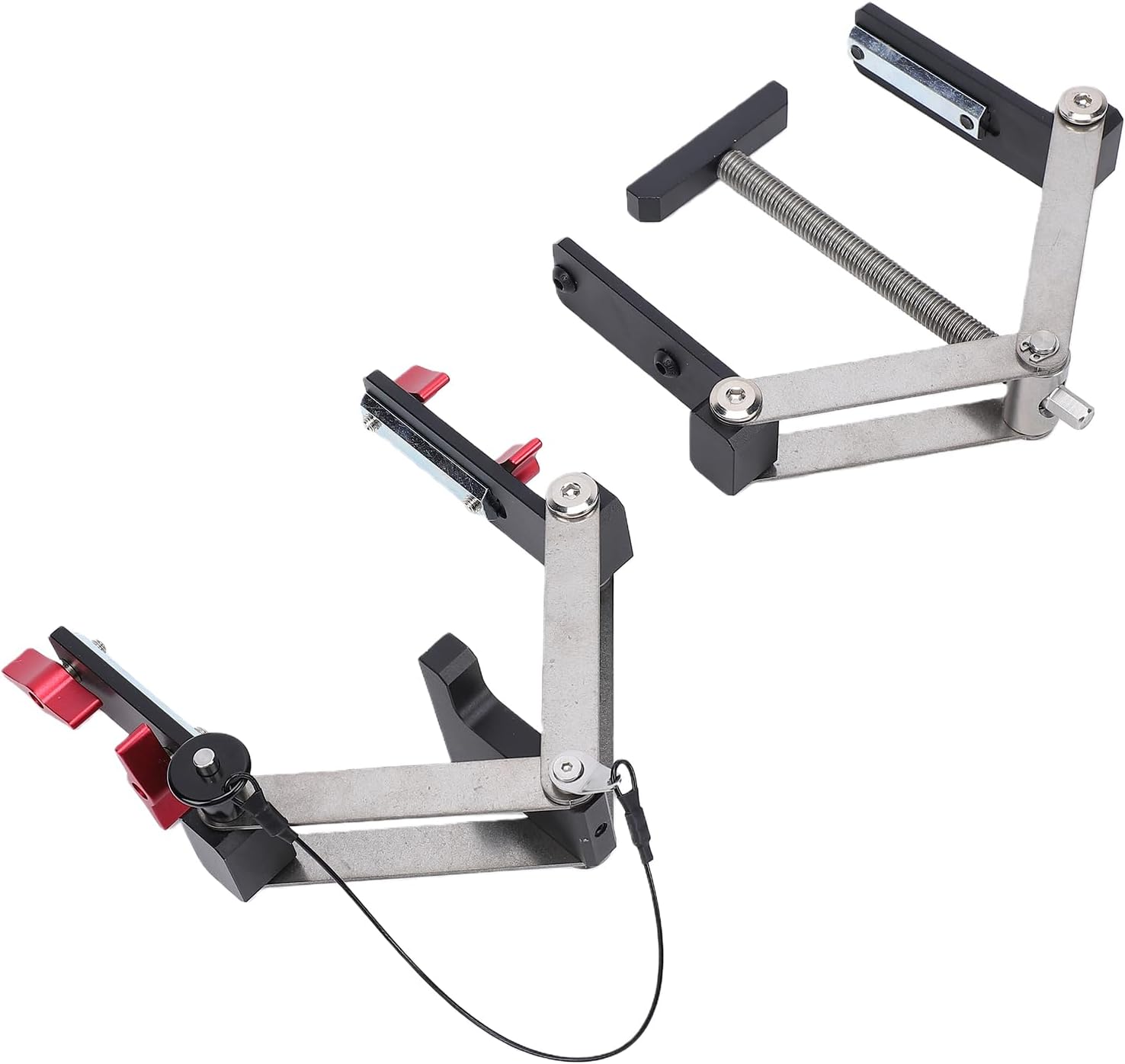 Woodworking Panel Clamp, 4 Way Pressure Clamp Bonding Fixing Tool, 12-100mm / 0.5-3.9in, Mini Set for 3030 Aluminum Profile Cabinet Furniture Making