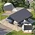 Patiowell 20x20 FT Metal Carport, Outdoor Heavy Duty Oversized Carport with Reinforced Frame and Steel Roof, All-Weather Garage Car Port Shelter, Versatile for 2 Cars, Truck, Boat and Tractor, Black