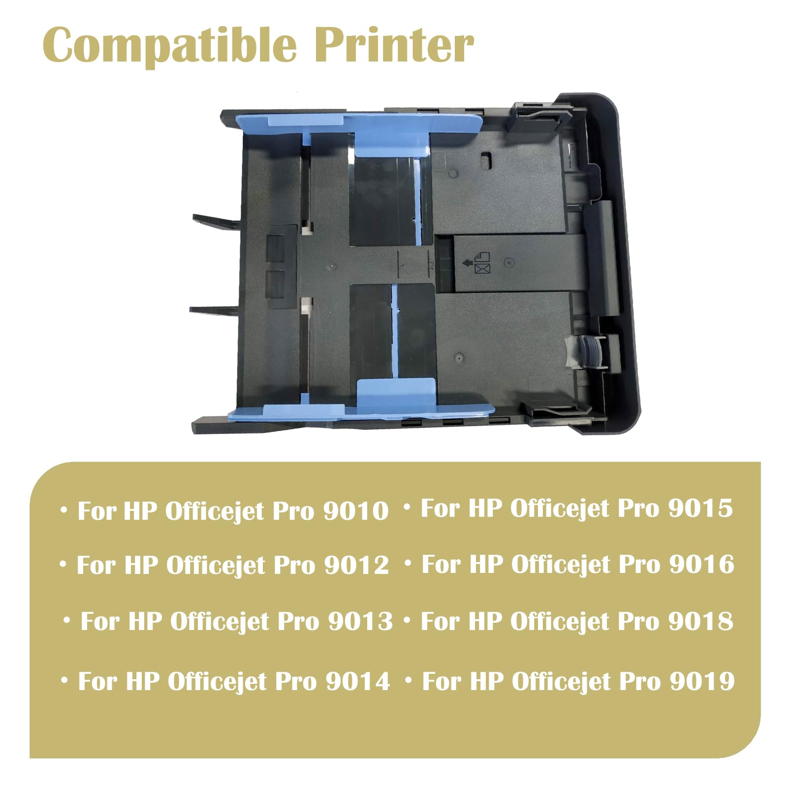 Paper Output Input Delivery Tray Compatible with HP Officejet Pro 9010 9012 9013 9014 9015 9016 9018 9019?Only Paper Input Tray
