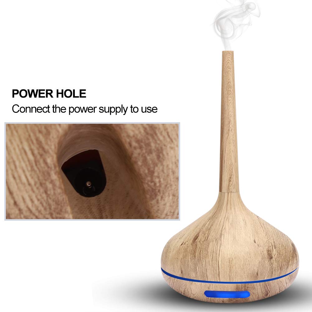 Hidyliu Humidificateur Diffuseur D'aromathérapie avec 7 Veilleuses LED Colorées à Faible Bruit pour Chambre à Coucher et Bureau, Mini Portable 120ml