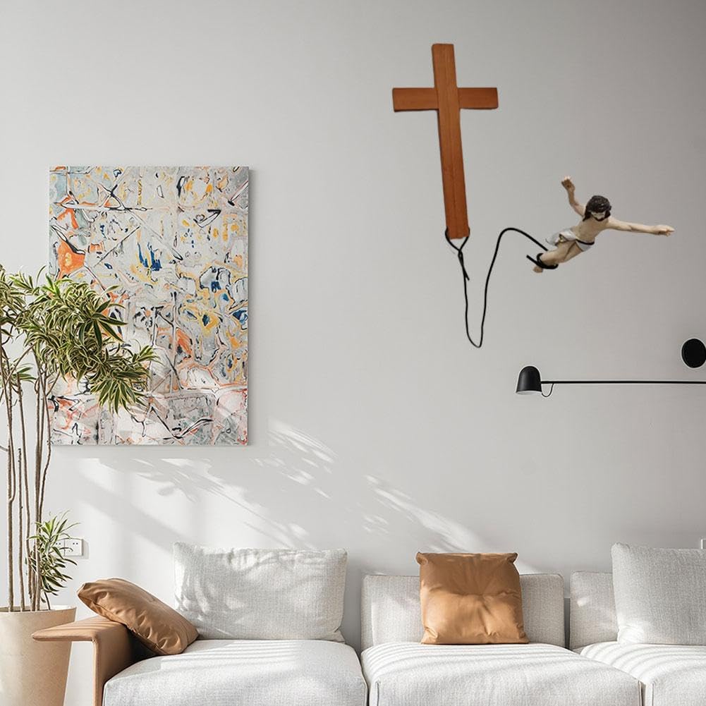 Croix Chrétienne Murale En Bois 30 Cm - Décoration élégante Pour Chambre Ou Salle De Prière - 2