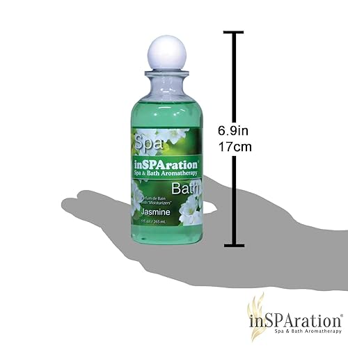 Miniatura 4 de inSPAration Spa and Bath Aromatherapy 119X Spa Liquid, 9 onzas, jazmín, verde