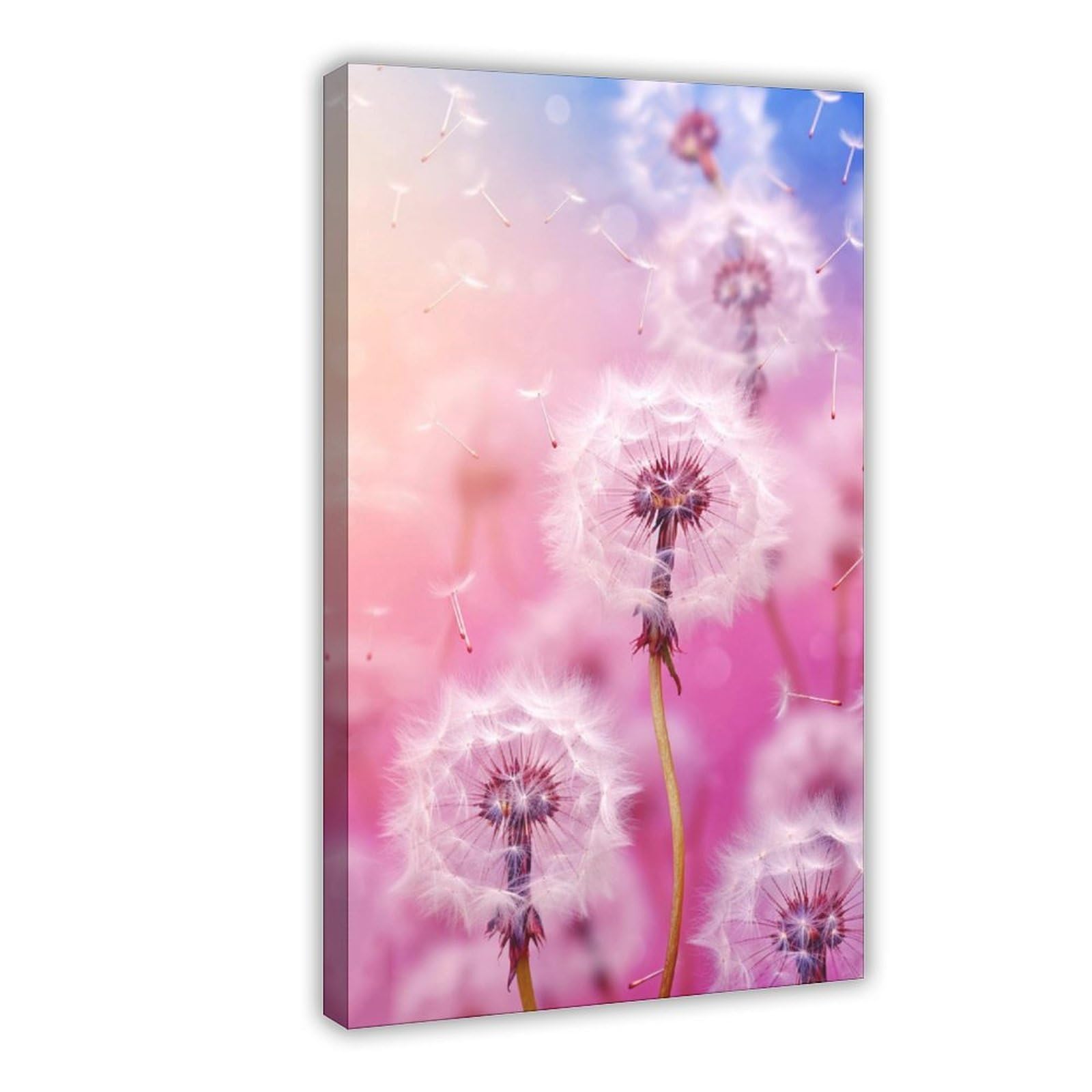 QNVJQKDSI Dandelion Art Canvas Poster Wall Art Decor Print Picture Paintings for Living Room Bedroom Decoration 24" L X 36" W