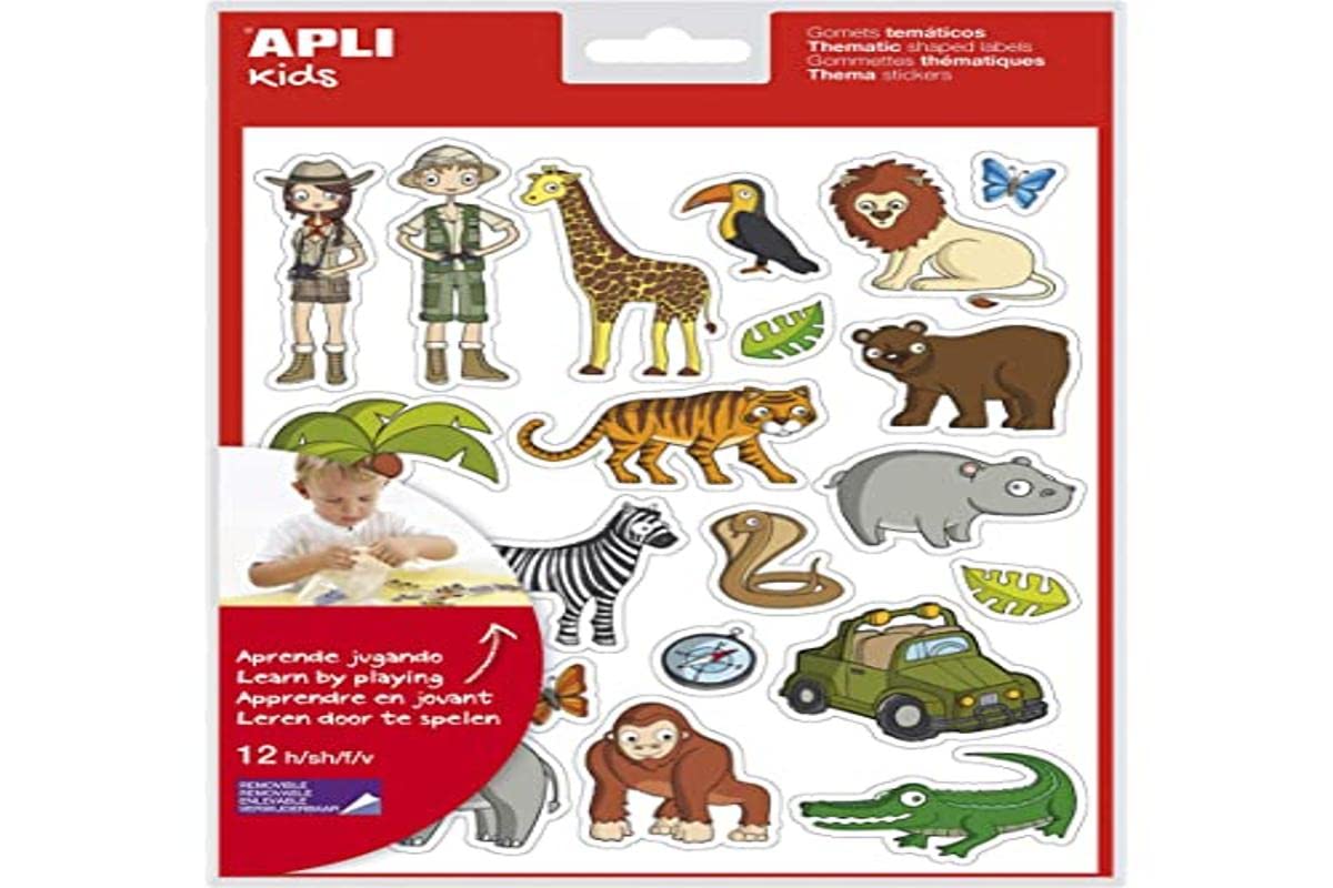 APLI 11445 – Pack of 12 Jungle Stickers
