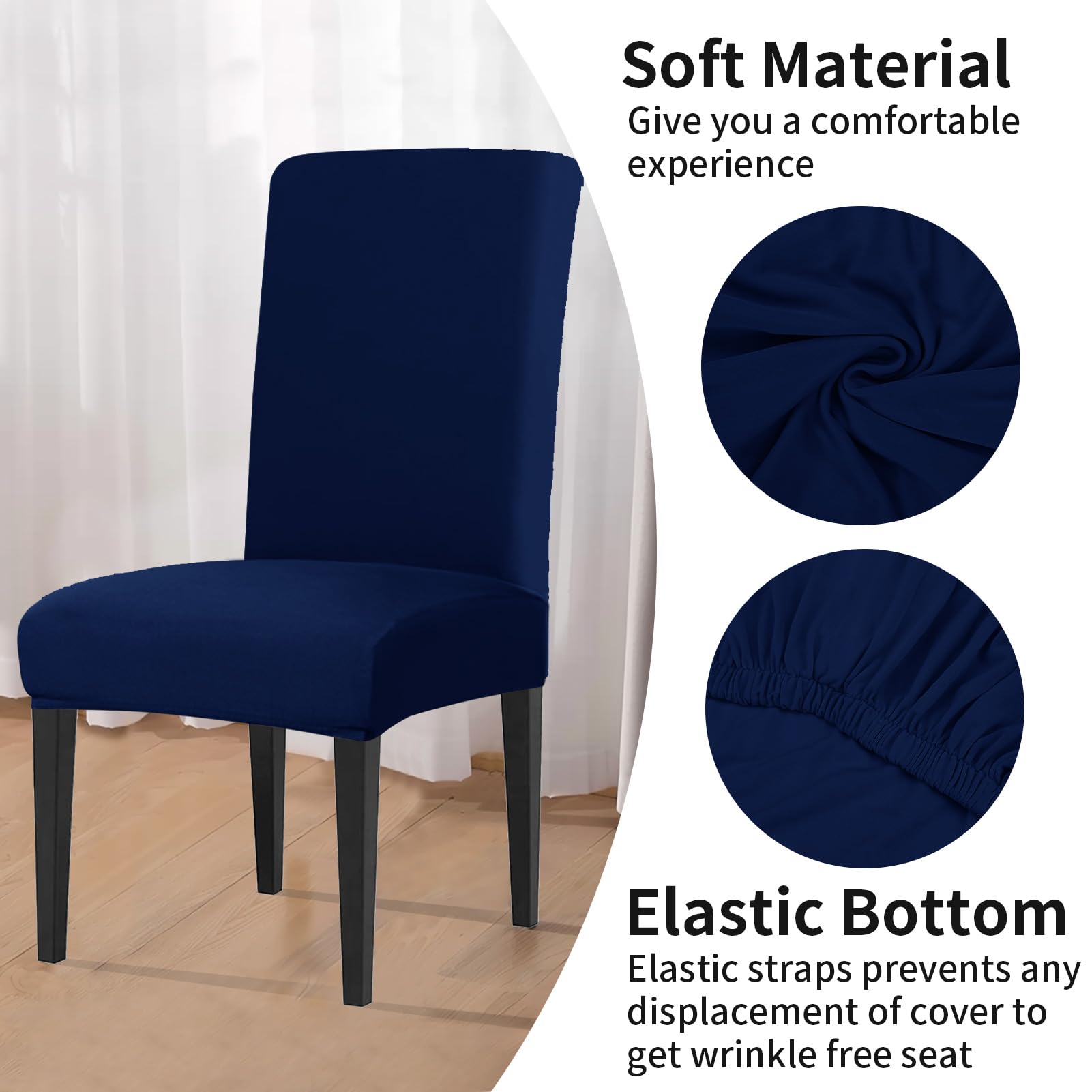 LUSCHEER Dining Room Chair Covers Set of 4 - Image 2
