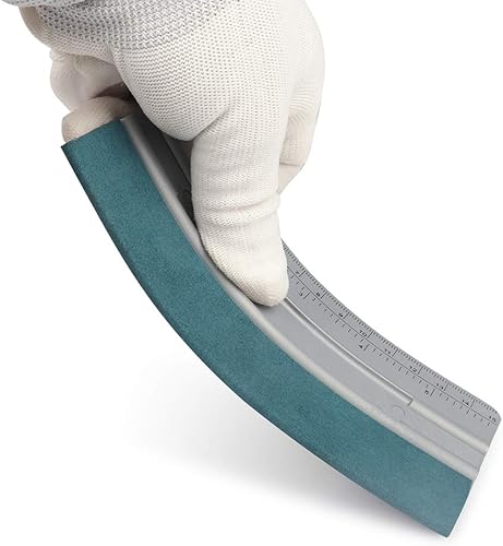 Miniatura 3 de Gomake Escobilla de vinilo de 6 pulgadas para vinilo con regla y aplicador de vinilo con borde de fieltro de microfibra, escobilla de vinilo para