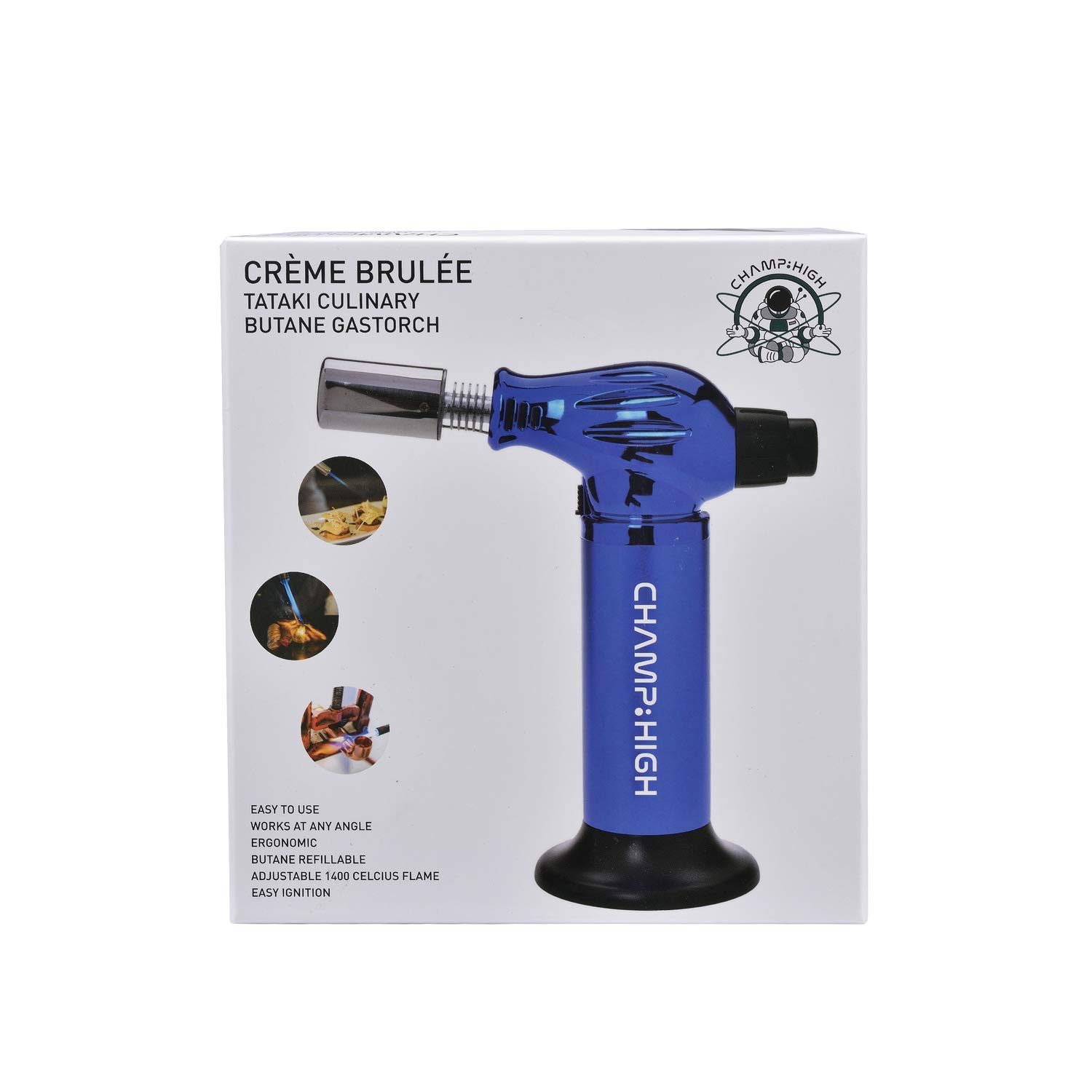 Torcia Da Cucina Professionale - Per Crème Brûlée, Dessert E Camping, Fiamma Regolabile - Foto 10