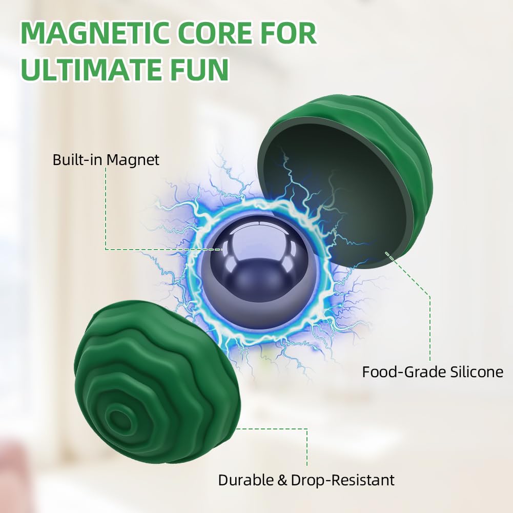 8 sztuk antystresowe kulki magnetyczne, silikonowe kulki sensoryczne, magnetyczne kulki dla dorosłych i młodzieży, magnetyczne silikonowe kulki sensoryczne, magnetyczne kulki łagodzące niepokój