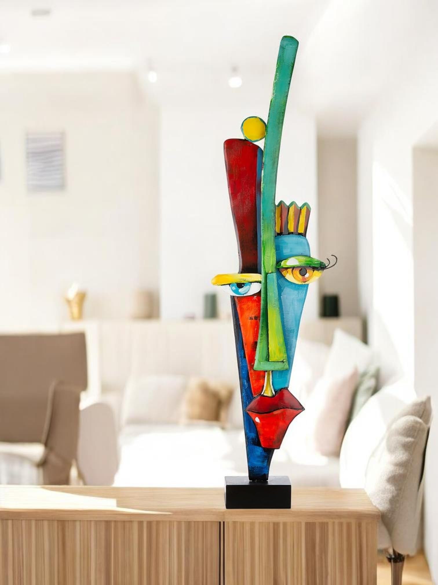 Casablanca - Escultura de Metal (101 cm de Altura, 101 cm), diseño de Cara, decoración artística, Accesorio para el hogar, Sala de Estar