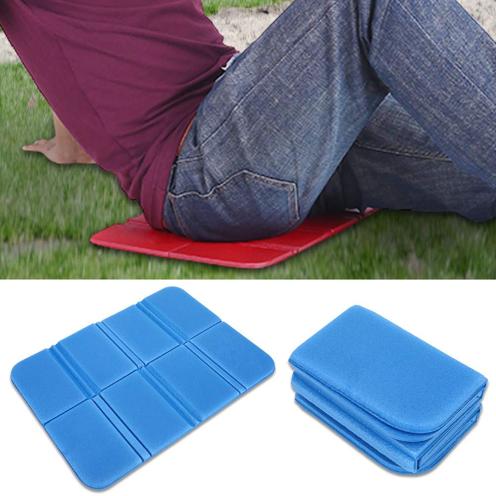 Foam Pad, Ultralight Foam Backpacking Mattress Folded 140x80x60mm/5.51x3.14x2.36in Portable Outdoor Picnic Seat Pad for Camping Picnic (Blue)