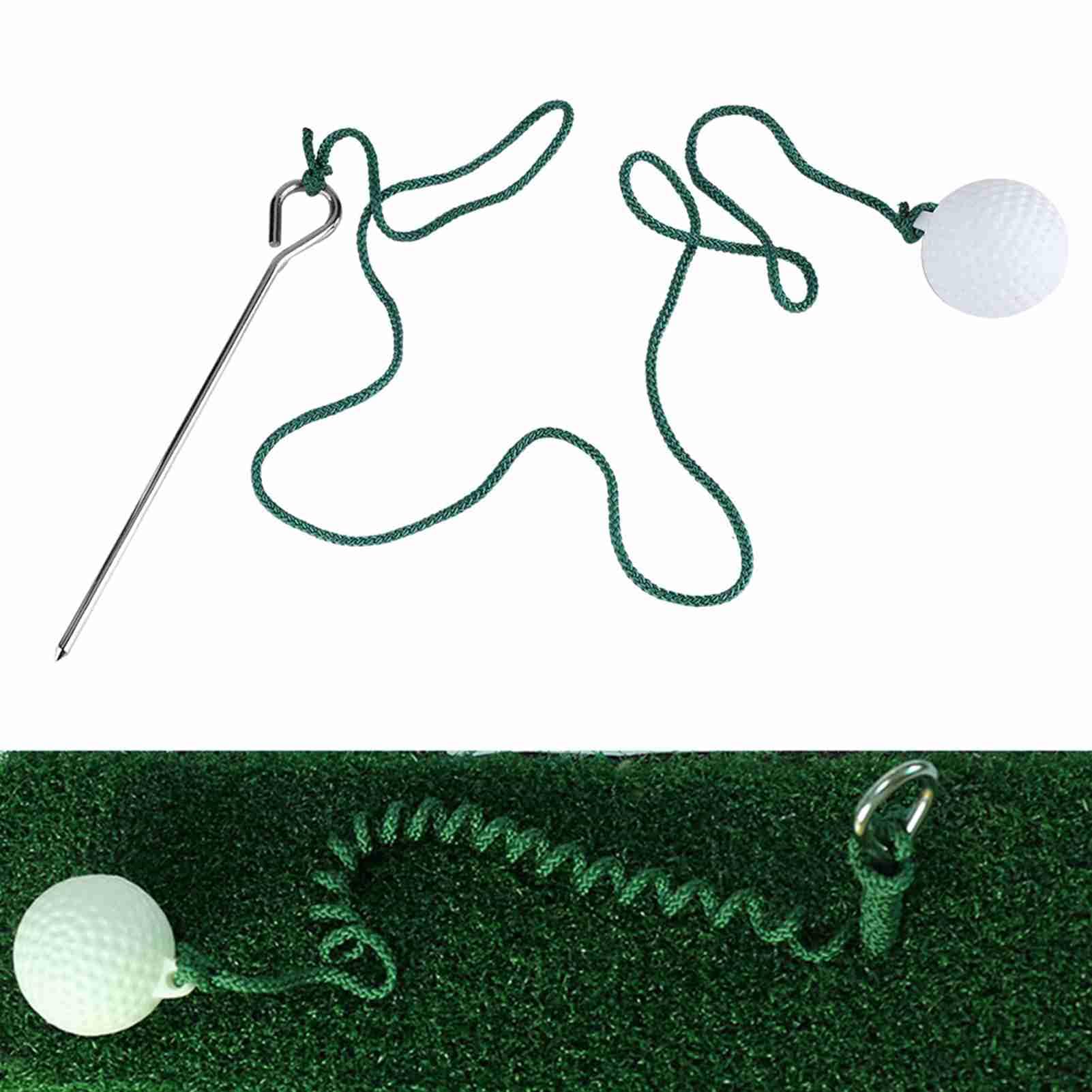 DAUERHAFT Golfowa huśtawka lina kula wytrzymała piłka do ćwiczeń golf ball on a string do ćwiczeń, na zewnątrz golf ball rope Entraînement