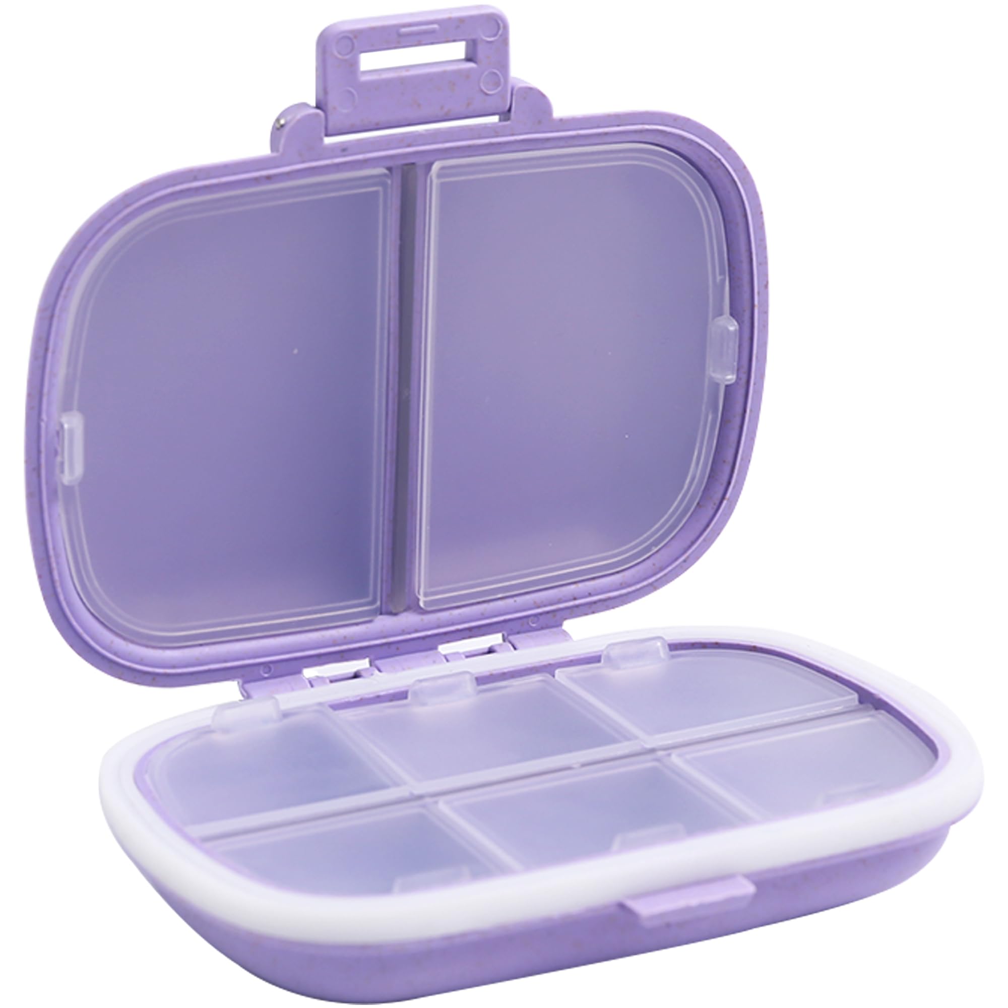 8 Compartments Travel Pill Organizer Daily Pill Case Small Pill Box for Pocket Purse Portable Pill Container Medicine