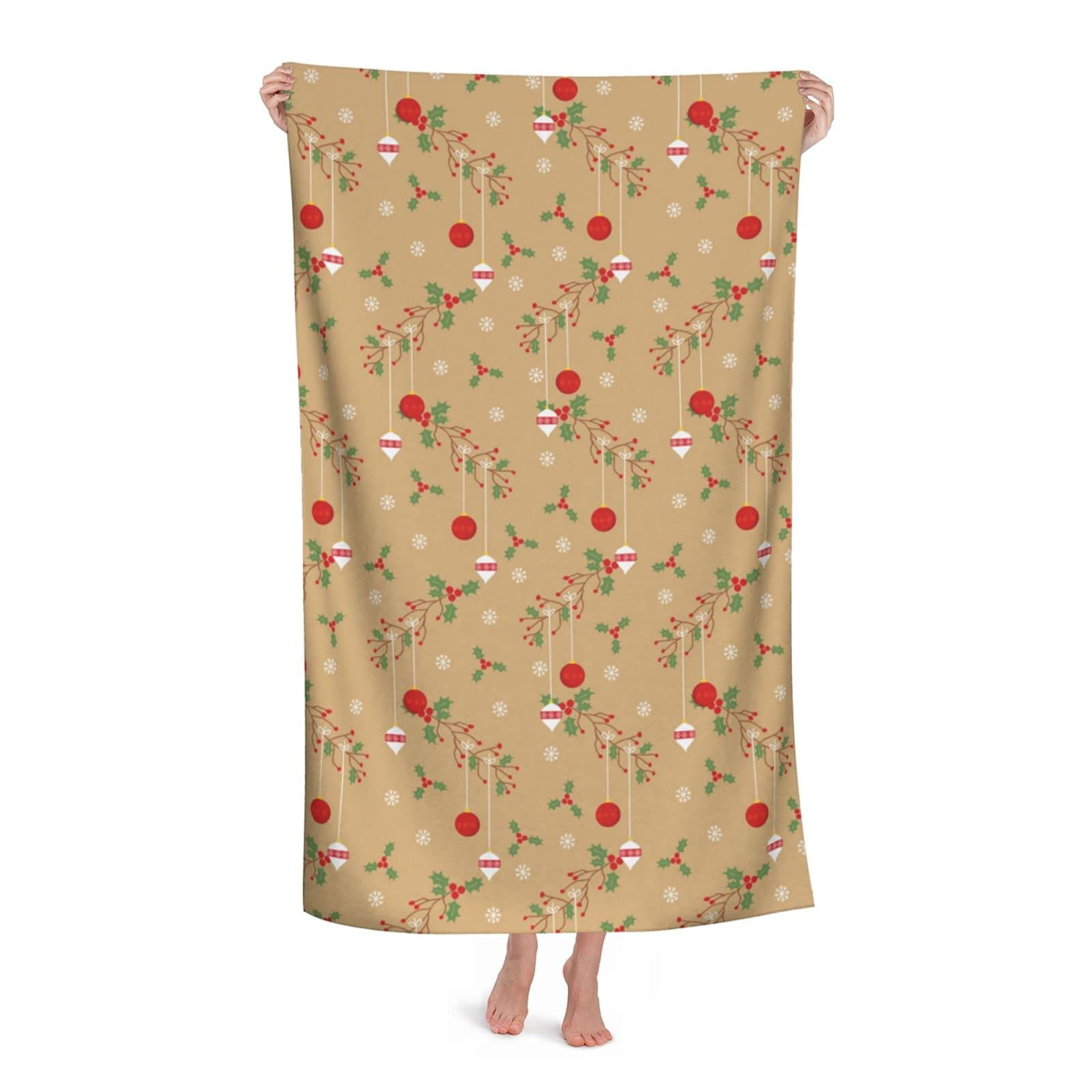 Lsjuee Red Gift Beach Towel Women Quick Dry Superfine Fiber Beach Towel Funny Adult for Hawaii Exercise or Training Camping Tropical Vacations Beach Honeymoon Cruise Other Water Activities 32INx52IN