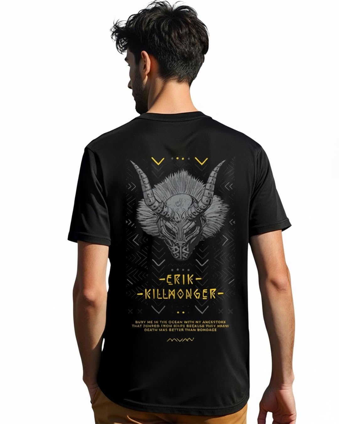 bewakoof Men's Graphic Printed 100% Cotton T-Shirt - Regular Fit, Round Neck, Half Sleeves-picture-33