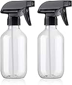 Teyssor Spray Bottles Water Spray Bottle 2 Packs- BPA Free -10 oz/300 ml Plastic Refillable Containers Fine Mist Small Spray Bottle with Adjustable Nozzle for Hair, Cooking, Cleaning