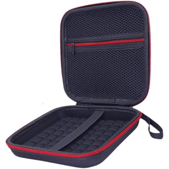 Festplattentasche tragbare Externe Hartschalentasche f r SanDisk-Laufwerke und CD-Laufwerke sch tzende Rei verschlusstasche Reisetasche ideal f r Laufwerke SSD PRO 18 x 18 x 5 cm