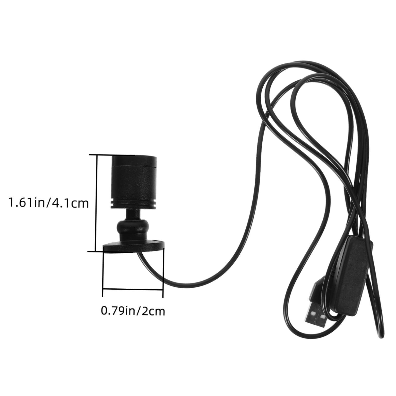 balacoo Decorative Spotlight USB Small Spotlight Rotatable Aluminum Stand Ideal for Jewelry Watches Displays