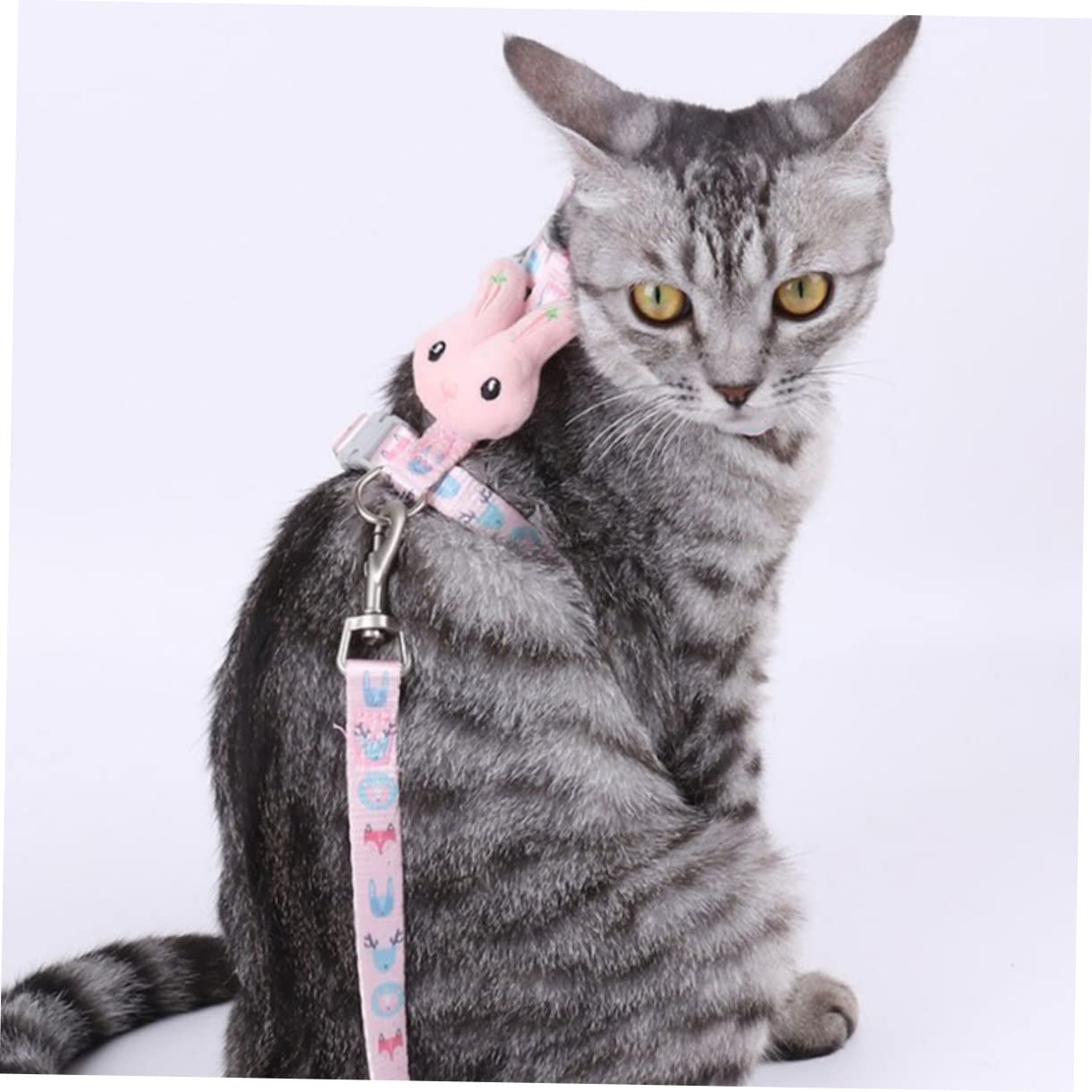 POPETPOP 4 Sätze Abschlepp Seil Katze Hund Kaninchen Gehendes Katzengeschirr Hundegeschirr Und Leine Katzengeschirr Zum Laufen Katzenleine Katze Zu Fuß Reisen Hase Stoff Atmungsaktiv